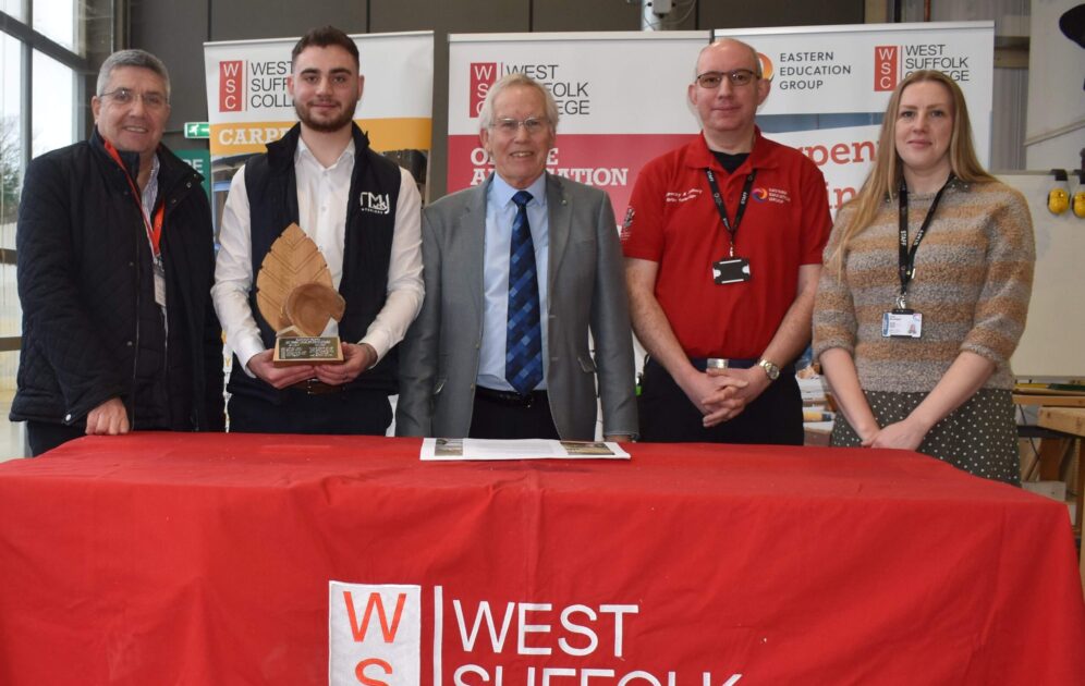 Suffolk Apprentice Crowned Top Carpenter in the Country